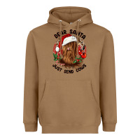 Toasted Coconut dear santa just send cows Heavyweight Hoodie - CowGirlArtShop