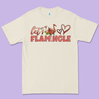 Let's Flamingle Premium Tee Designed By Artiststas