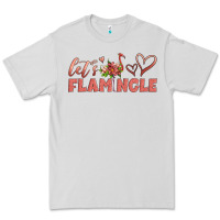 Dove Grey let's flamingle Premium Tee - Artiststas