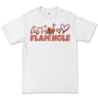 White let's flamingle Premium Tee - Artiststas