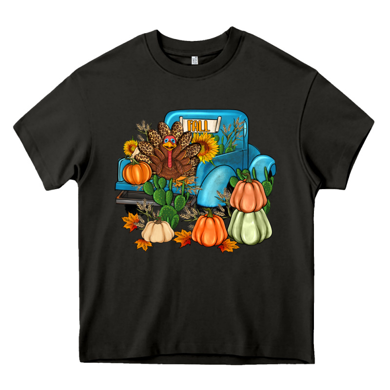 Thanksgiving Turkey Truck Heavy Core Tee by Artiststas | Teevron