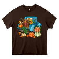 Chocolate Brown Thanksgiving turkey truck Heavy Core Tee - Artiststas