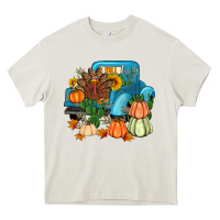 Cream Thanksgiving turkey truck Heavy Core Tee - Artiststas