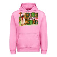 Fuchsia Pink Warm And Cozy Penguin Urban Hoodie - FaDigitalArtStudio