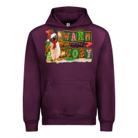 Mauve Wine Warm And Cozy Penguin Urban Hoodie - FaDigitalArtStudio