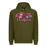 Army Green pink christmas Premium Hoodie - CowGirlArtShop