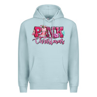 Blue Mist pink christmas Premium Hoodie - CowGirlArtShop