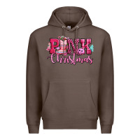 Coffee pink christmas Premium Hoodie - CowGirlArtShop