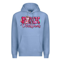 Colony Blue pink christmas Premium Hoodie - CowGirlArtShop