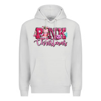 Dove Grey pink christmas Premium Hoodie - CowGirlArtShop
