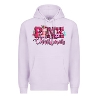 Lilac pink christmas Premium Hoodie - CowGirlArtShop