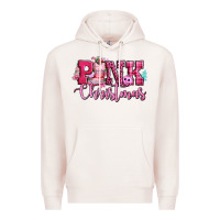 Pale Pink pink christmas Premium Hoodie - CowGirlArtShop