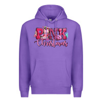 Purple pink christmas Premium Hoodie - CowGirlArtShop