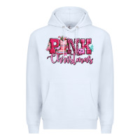 White pink christmas Premium Hoodie - CowGirlArtShop