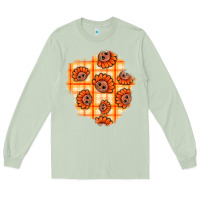 Matcha Thanksgiving Turkey With Tartan Patch Long Sleeve Tee - BundleAndBundleShop