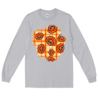 Moon Dust Thanksgiving Turkey With Tartan Patch Long Sleeve Tee - BundleAndBundleShop