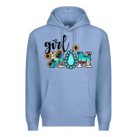 Colony Blue girl mom Premium Hoodie - JahusDesignShop