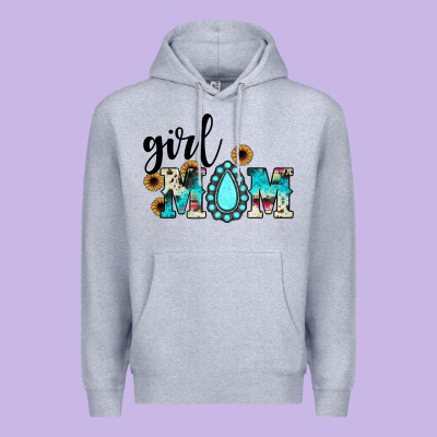 Girl Mom Premium Hoodie Designed By Jahusdesignshop