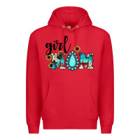 Red girl mom Premium Hoodie - JahusDesignShop