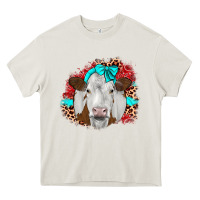 Cream ribbon simmental leopard Heavy Core Tee - JahusDesignShop