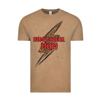 Vintage Coffee homeschool mom lightning bolt Vintage Tee - MaliasSmallBusiness