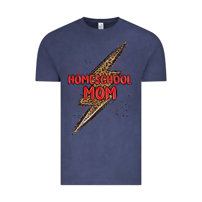 Homeschool Mom Lightning Bolt Vintage Tee by MaliasSmallBusiness | Teevron