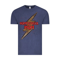 Vintage Denim homeschool mom lightning bolt Vintage Tee - MaliasSmallBusiness