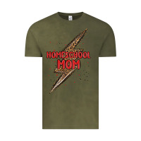 Vintage Olive homeschool mom lightning bolt Vintage Tee - MaliasSmallBusiness