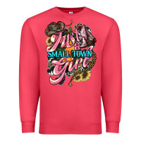 Cardinal Just a small town girl Premium Sweatshirt - HowdyJamesFarm