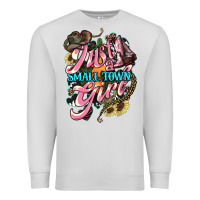 Dove Grey Just a small town girl Premium Sweatshirt - HowdyJamesFarm
