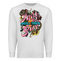 Oatmeal Heather Just a small town girl Premium Sweatshirt - HowdyJamesFarm