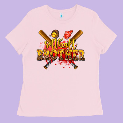 Softball Brother Ladies Tee Designed By Adodesignshop