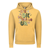 Vintage Mustard it's ok to not be ok Vintage Hoodie - MaliasSmallBusiness