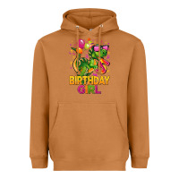 Meerkat 5 rd birthday girl t rex pink Heavyweight Hoodie - CowGirlArtShop