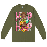 Army Green Hip Hop Easter Long Sleeve Tee - BundleAndBundleShop