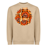 Thanksgiving Turkey With Tartan Patch Heavyweight Sweatshirt | Teevron