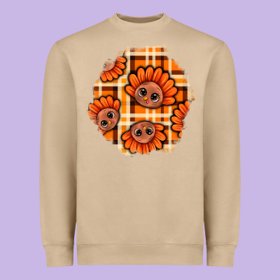 Thanksgiving Turkey With Tartan Patch Heavyweight Sweatshirt Designed By Bundleandbundleshop