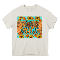 Cream Thanksgiving Turkey Heavy Core Tee - Artiststas