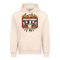 Sandshell bull skull sunflower floral cassette Urban Hoodie - FaDigitalArtStudio