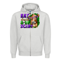 Eat Drink And Be Scary With Halloween Zipper Hoodie | Teevron