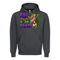 Smoke Eat Drink and Be Scary with Halloween Zipper Hoodie - texasbilliewilder