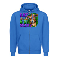 True Royal Eat Drink and Be Scary with Halloween Zipper Hoodie - texasbilliewilder