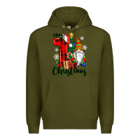 Army Green my first christmas gnome Premium Hoodie - CowGirlArtShop