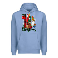 Colony Blue my first christmas gnome Premium Hoodie - CowGirlArtShop