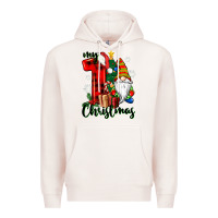 Pale Pink my first christmas gnome Premium Hoodie - CowGirlArtShop
