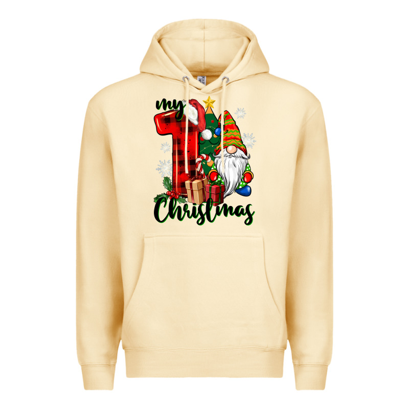 My First Christmas Gnome Premium Hoodie by CowGirlArtShop | Teevron