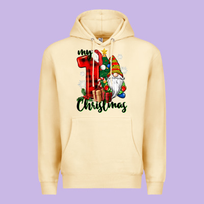 My First Christmas Gnome Premium Hoodie Designed By Cowgirlartshop