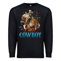 Black Little Cowboy Midilli Horse kid boy Premium Sweatshirt - HowdyJamesFarm