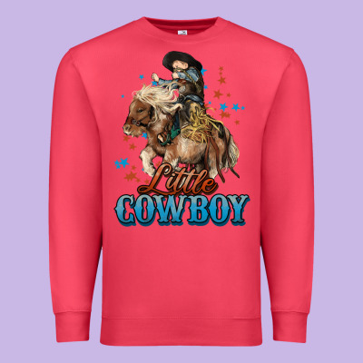 Little Cowboy Midilli Horse Kid Boy Premium Sweatshirt Designed By Howdyjamesfarm