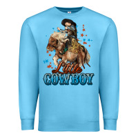 Ocean Blue Little Cowboy Midilli Horse kid boy Premium Sweatshirt - HowdyJamesFarm